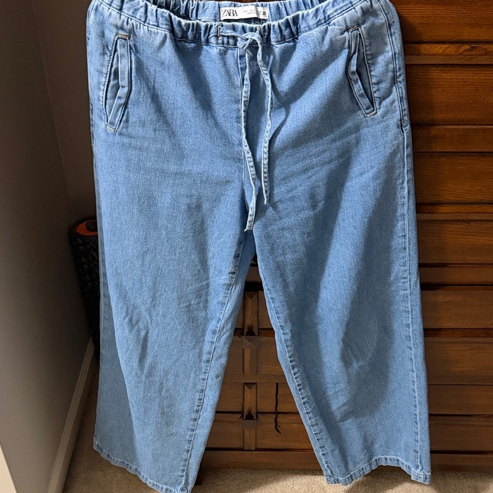 Zara women wide leg pants